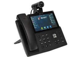 IP-видеотелефон Flat-Phone А10Р: 20 SIP-аккаунтов, 2 порта 10/100/1000BASE-T (RJ-45), ЖК-цветной сенсорный дисплей 7” с подсветкой, разрешение 1024x600Pix, PoE, адаптер питания в комплекте